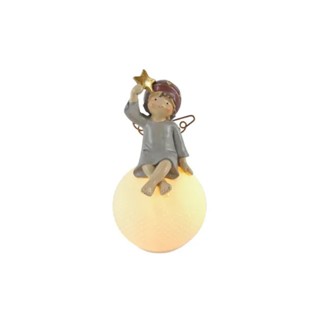 Anjo na bola c/led 15cm